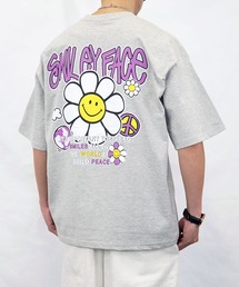 【GROOVY STORE】SMILEY FACE オーバーサイズ ヘビーウエイト半袖Tシャツ