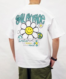 【GROOVY STORE】SMILEY FACE オーバーサイズ ヘビーウエイト半袖Tシャツ