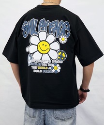 【GROOVY STORE】SMILEY FACE オーバーサイズ ヘビーウエイト半袖Tシャツ