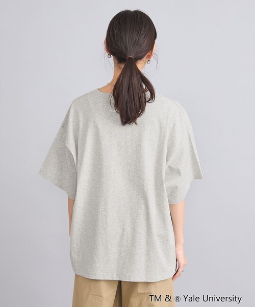 coen(コーエン)の「YALE別注ビッグシルエットTシャツ(Tシャツ/カットソー・レディース・コバルトブルー/オフホワイト/ベージュ/グレー・FREE)」の15枚目の写真