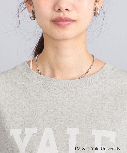coen(コーエン)の「YALE別注ビッグシルエットTシャツ(Tシャツ/カットソー・レディース・コバルトブルー/オフホワイト/ベージュ/グレー・FREE)」の14枚目の写真