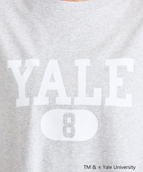 coen(コーエン)の「YALE別注ビッグシルエットTシャツ(Tシャツ/カットソー・レディース・コバルトブルー/オフホワイト/ベージュ/グレー・FREE)」の11枚目の写真