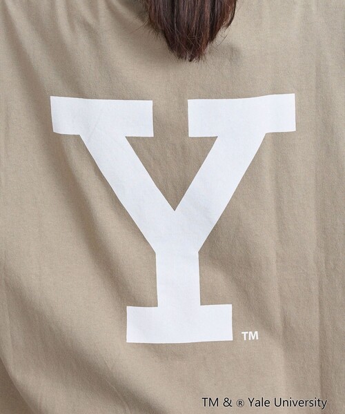coen(コーエン)の「YALE別注ビッグシルエットTシャツ(Tシャツ/カットソー・レディース・コバルトブルー/オフホワイト/ベージュ/グレー・FREE)」の6枚目の写真