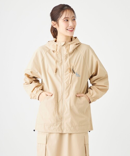SHARE PARK(シェアパーク)の「【撥水・UVカット・ストレッチ・軽量 】パッカブルマウンテンパーカー(Mサイズ)(マウンテンパーカー・レディース・ベージュ系/ブラック系・MEDIUM)」の19枚目の写真