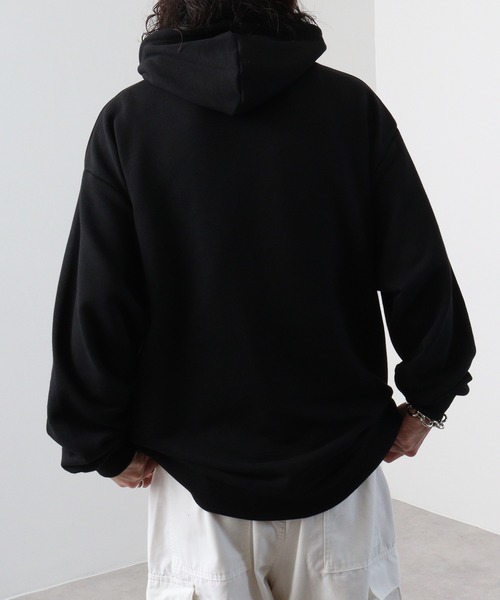 SUGGESTION(サジェッション)の「SUGGESTION ヘビーウエイトバルーンシルエット裏毛プルパーカー(パーカー・メンズ・アッシュグレー/グレイッシュベージュ/ブラック/グリーン/その他1/その他2・M/L)」の20枚目の写真