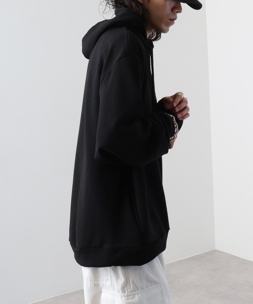 SUGGESTION(サジェッション)の「SUGGESTION ヘビーウエイトバルーンシルエット裏毛プルパーカー(パーカー・メンズ・アッシュグレー/グレイッシュベージュ/ブラック/グリーン/その他1/その他2・M/L)」の21枚目の写真