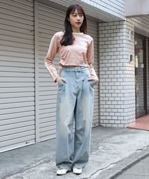 3.3 Field Trip  | 3.3 Field Trip／シャーリングライン長袖Tシャツ 2105721(Tシャツ/カットソー)