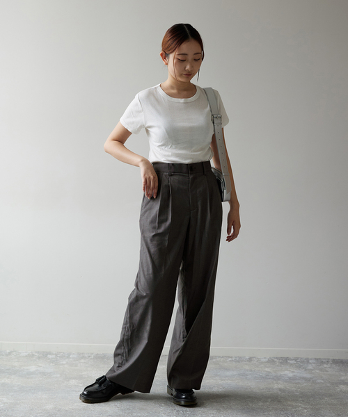MILLER(ミラー)の「【MILLER/ミラー】 Sheer Crew Tee:シアーTシャツ(Tシャツ/カットソー・レディース・ホワイト/ブラック/ブルー/バイオレット・FREE)」の11枚目の写真