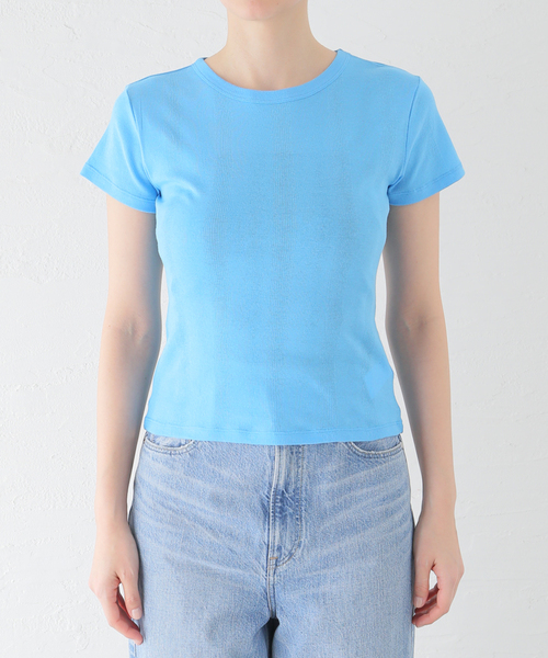 MILLER(ミラー)の「【MILLER/ミラー】 Sheer Crew Tee:シアーTシャツ(Tシャツ/カットソー・レディース・ホワイト/ブラック/ブルー/バイオレット・FREE)」の20枚目の写真