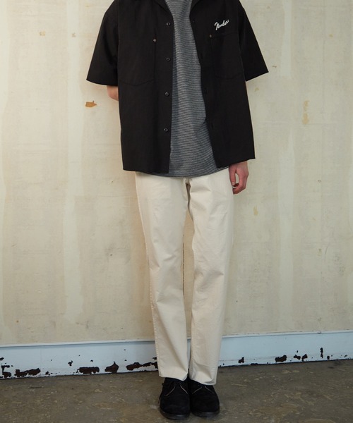 NUMBER (N)INE(ナンバーナイン)の「NUMBER (N)INE/ナンバーナイン CHAIN STITCH LOGO SLIM TAPERED WORK PANTS(チノパンツ・メンズ・ブラック/アイボリー・4/3/2)」の4枚目の写真