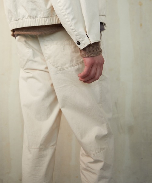 NUMBER (N)INE(ナンバーナイン)の「NUMBER (N)INE/ナンバーナイン CHAIN STITCH LOGO SLIM TAPERED WORK PANTS(チノパンツ・メンズ・ブラック/アイボリー・4/3/2)」の15枚目の写真