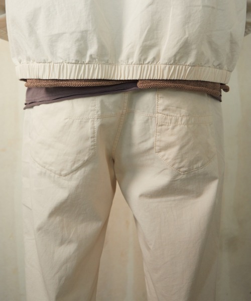 NUMBER (N)INE(ナンバーナイン)の「NUMBER (N)INE/ナンバーナイン CHAIN STITCH LOGO SLIM TAPERED WORK PANTS(チノパンツ・メンズ・ブラック/アイボリー・4/3/2)」の16枚目の写真