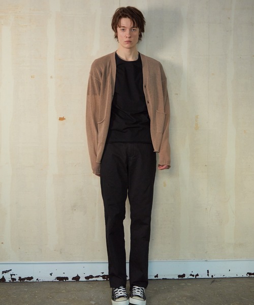NUMBER (N)INE(ナンバーナイン)の「NUMBER (N)INE/ナンバーナイン CHAIN STITCH LOGO SLIM TAPERED WORK PANTS(チノパンツ・メンズ・ブラック/アイボリー・4/3/2)」の13枚目の写真