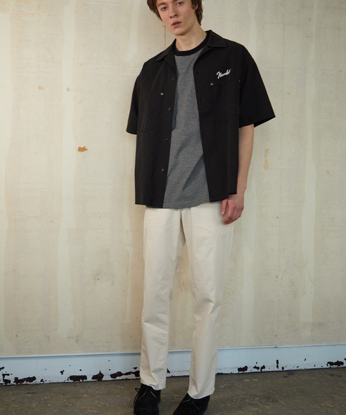 NUMBER (N)INE(ナンバーナイン)の「NUMBER (N)INE/ナンバーナイン CHAIN STITCH LOGO SLIM TAPERED WORK PANTS(チノパンツ・メンズ・ブラック/アイボリー・4/3/2)」の7枚目の写真