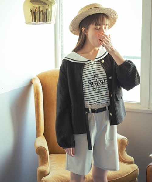 【セール】ベルテッドハーフパンツ（その他パンツ）｜pom ponette junior（ポンポネットジュニア）