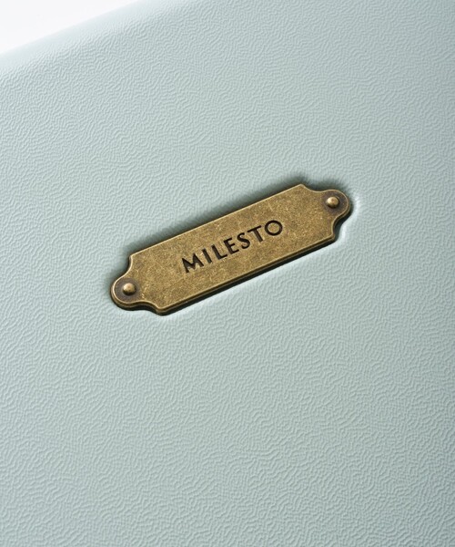 MILESTO（ミレスト）の「MILESTO/ミレスト ハードキャリー キャビンサイズ ストッパー付 37L（スーツケース/キャリーバッグ・メンズ・ベージュ/ネイビー/ブルーグリーン/サックスブルー・ONE SIZE）」の6枚目の写真