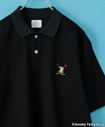 【WEB限定】Jeremy Yamamura×コーエン グラフィック刺繍ポロシャツ