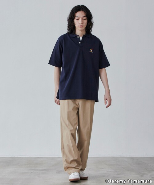 coen（コーエン）の「【WEB限定】Jeremy Yamamura×コーエン　グラフィック刺繍ポロシャツ（ポロシャツ・メンズ・ブラック/ダークグリーン/ネイビー・M/L/XL）」の18枚目の写真