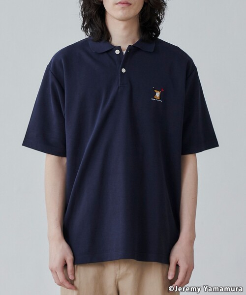 coen（コーエン）の「【WEB限定】Jeremy Yamamura×コーエン　グラフィック刺繍ポロシャツ（ポロシャツ・メンズ・ブラック/ダークグリーン/ネイビー・M/L/XL）」の19枚目の写真