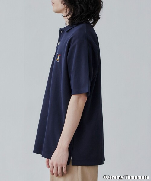 coen（コーエン）の「【WEB限定】Jeremy Yamamura×コーエン　グラフィック刺繍ポロシャツ（ポロシャツ・メンズ・ブラック/ダークグリーン/ネイビー・M/L/XL）」の20枚目の写真