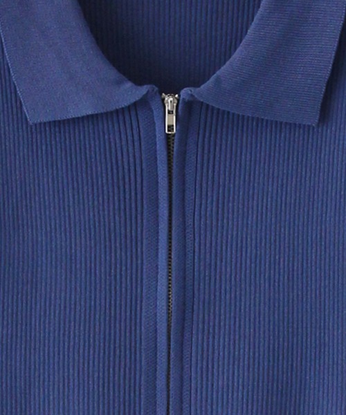 SpRay（スプレイ）の「リブダブルファスナークロップド丈トップス（Tシャツ/カットソー・レディース・グレー/ブラック/アイボリー/ブルー・FREE）」の5枚目の写真