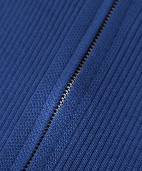 SpRay（スプレイ）の「リブダブルファスナークロップド丈トップス（Tシャツ/カットソー・レディース・グレー/ブラック/アイボリー/ブルー・FREE）」の19枚目の写真