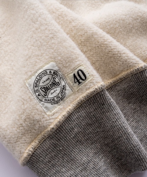 A.G.SPALDING & BROS.（エージースポルディングアンドブロス）の「【 A.G.SPALDING＆BROS / エージースポルディング＆ブロス 】 FOOTBALL SWEAT SHIRTS / フットボール スウェットシャツ（スウェット・メンズ・ナチュラル/ホワイト/ライトグレー/ブラック・40/36/38）」の22枚目の写真