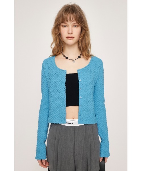 スライ SLY LOGO JQ ZIP UP カーディガン （L/BLU1
