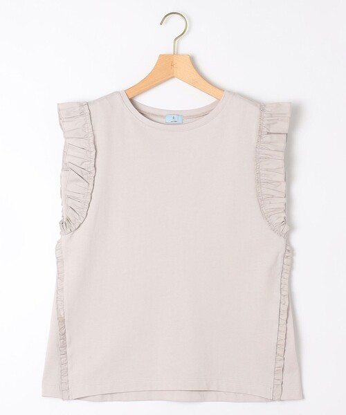 Jazzy-Jersey フリル袖Ｔシャツ 組曲 tシャツ Jazzy-Jersey フリル袖Tシャツ レディース