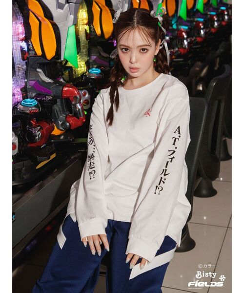 CALNAMUR（カルナムール）の「KOUKAKU LONGSLEEVE TSHIRT（Tシャツ/カットソー・レディース・ホワイト/ブラック・FREE/X-LARGE）」の7枚目の写真