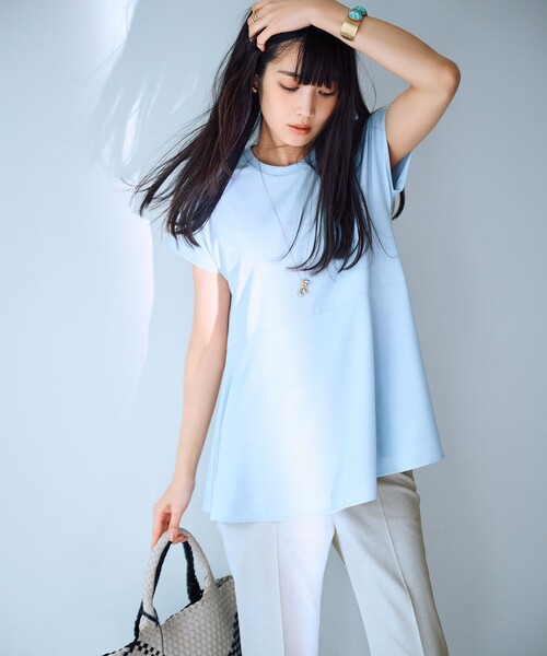 23区(ニジュウサンク)の「【セットアップ対応/洗える】コットンリネン オックスストレッチ テーパード パンツ(その他パンツ・レディース・ブラック系/ブラック系1/ライトグレー系・40/38/36)」の8枚目の写真
