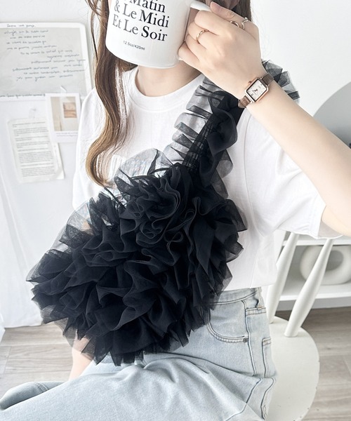 チュールバック TULLE]入園・入学2点セット【2color】チュール/レッスンバッグ