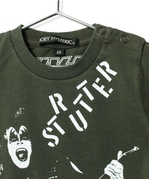JOEY HYSTERIC(ジョーイヒステリック)の「KISS/STRUTTER pt T-SH(Tシャツ/カットソー・キッズ・ブラック/グリーン/マジェンタ・SMALL/X-SMALL/MEDIUM)」の5枚目の写真