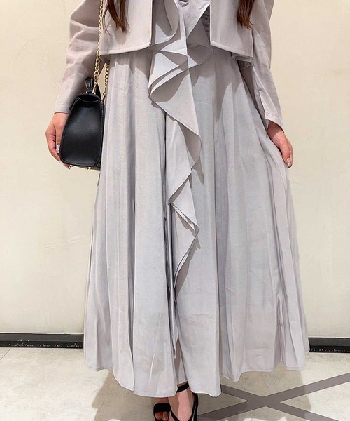 NOELA(ノエラ)の「シャーリングデザインキャミワンピ(ワンピース・レディース・ライトグリーン/ブラック/ラベンダー・M/S)」の11枚目の写真