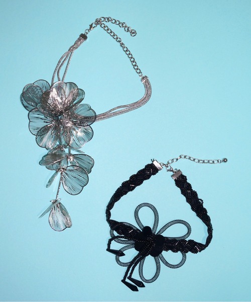 musubore（ムスボレ）の「【 select 】flower motif choker / フラワー 