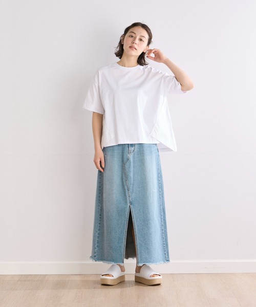 INED CLARO(イネドクラロ)の「デニムロングスカート(スカート・レディース・インディゴブルー・11号/9号)」の13枚目の写真