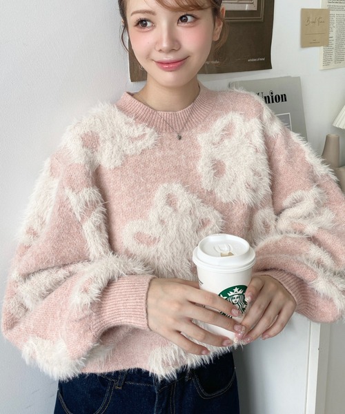 moment+（モーメントプラス）の「6Gフェザーニュアンス花柄ショート