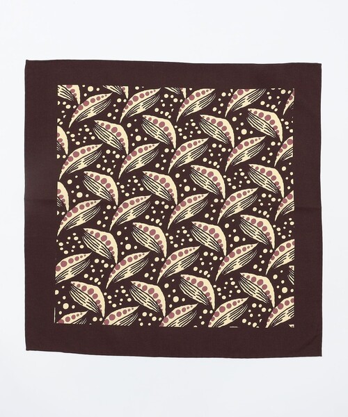 SHIPS（シップス）の「Puccini: シルク レトロ プリント チーフ（ハンカチ/ハンドタオル・メンズ・ブラウン/グレー系その他・ONE SIZE）」の2枚目の写真