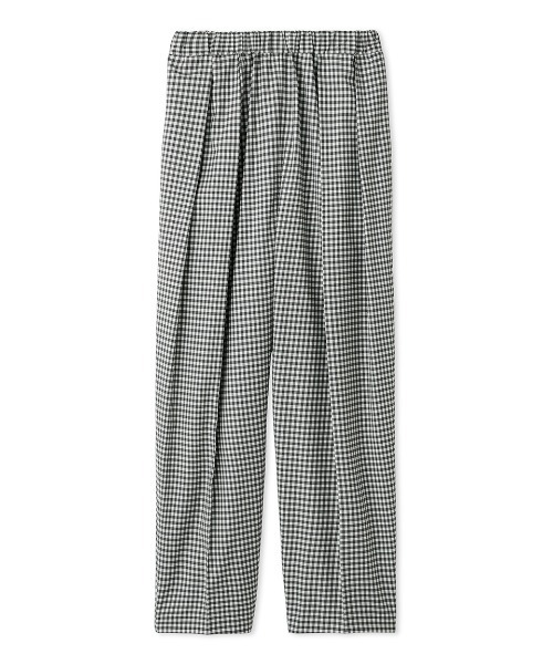 Mila Owen（ミラオーウェン）の「ウエストゴムタックダンディパンツ（その他パンツ・レディース・アイボリー/ブラック/チェック・0/1）」の3枚目の写真