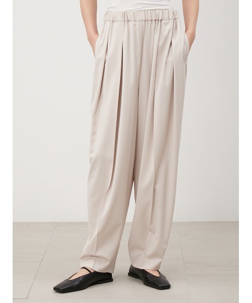 【新品未使用】Mila Owen ウエストゴムタックダンディパンツ　１　M〜L Amazon | [ミラオーウェン] ウエストゴムタックダンディパンツ