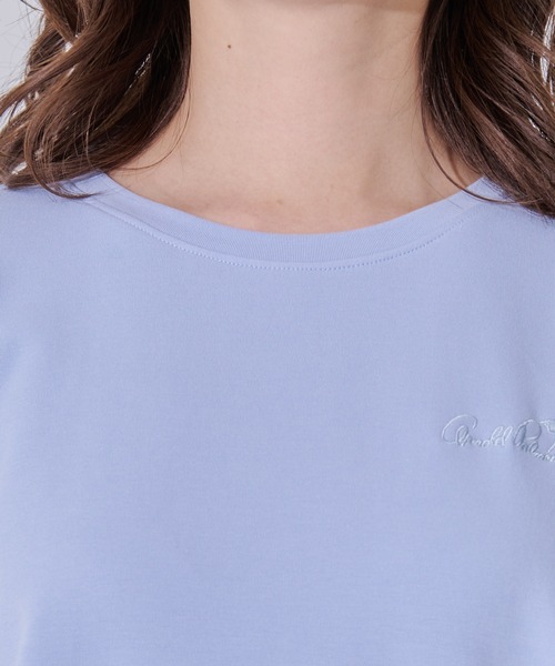 Arnold Palmer（アーノルドパーマー）の「スリーブデザイン シルケットタッチ ワンピース（ワンピース・レディース・チャコールグレー/ベージュ/サックスブルー・M/S/L）」の18枚目の写真