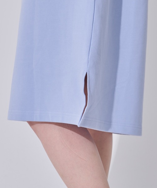 Arnold Palmer（アーノルドパーマー）の「スリーブデザイン シルケットタッチ ワンピース（ワンピース・レディース・チャコールグレー/ベージュ/サックスブルー・M/S/L）」の15枚目の写真