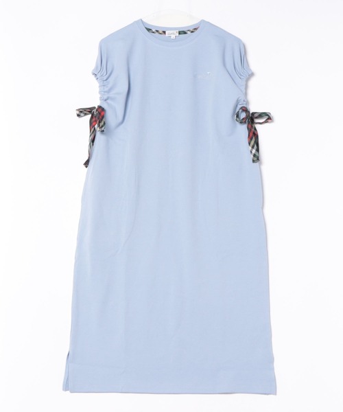 Arnold Palmer（アーノルドパーマー）の「スリーブデザイン シルケットタッチ ワンピース（ワンピース・レディース・チャコールグレー/ベージュ/サックスブルー・M/S/L）」の21枚目の写真