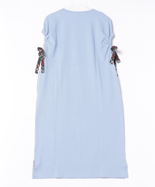 Arnold Palmer（アーノルドパーマー）の「スリーブデザイン シルケットタッチ ワンピース（ワンピース・レディース・チャコールグレー/ベージュ/サックスブルー・M/S/L）」の22枚目の写真