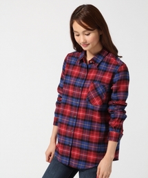 GLOBAL WORK | フランネル2WAYシャツ長袖/563544(シャツ/ブラウス)