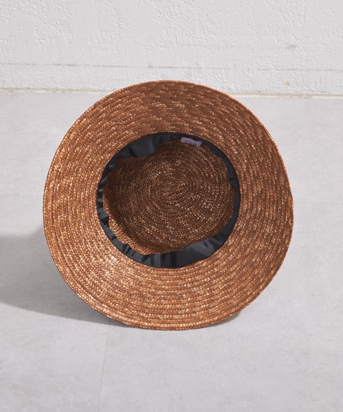 Kastane（カスタネ）の「リボン付きストローハット（ハット・レディース・ライトグレー/ブラウン/ブラック・FREE）」の18枚目の写真