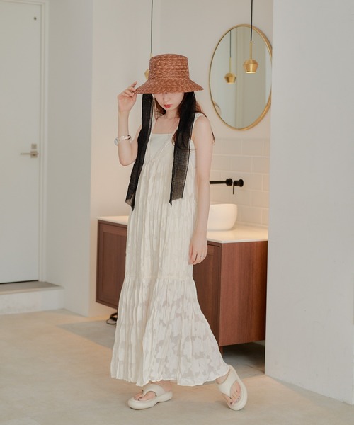 Kastane（カスタネ）の「リボン付きストローハット（ハット・レディース・ライトグレー/ブラウン/ブラック・FREE）」の21枚目の写真