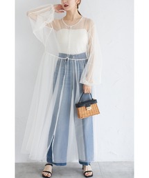 【ZOZO限定】チュールシアーワンピース