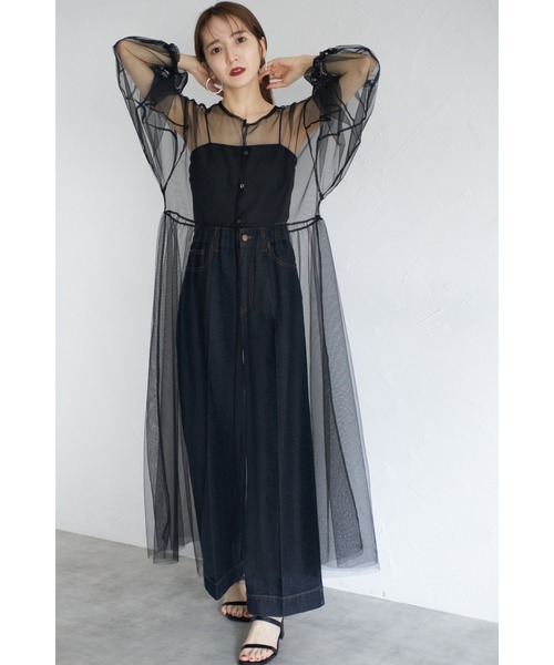 ZOZO限定】チュールシアーワンピース（ワンピース