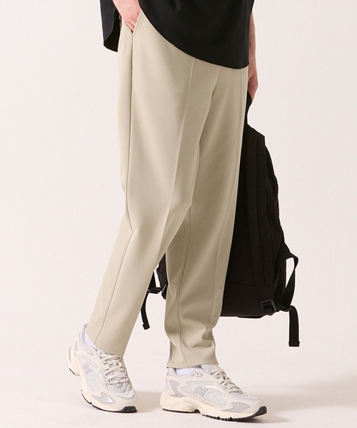 coca（coca）（コカ）の「メンズ カットカルゼテーパードパンツ（スラックス・メンズ・ブラック/ライトベージュ・M/L/XL）」の2枚目の写真